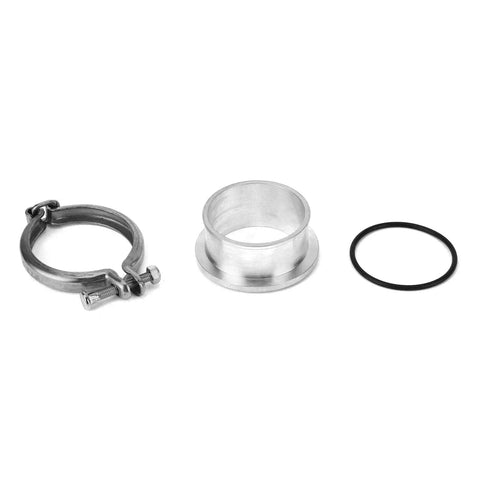 Beefy V Band Flange Clamp Kit For Turbo Upgrades HX35 HX35W HX40W Aircraft Aluminum Weldable Heavy Duty Turbocharger Accessory