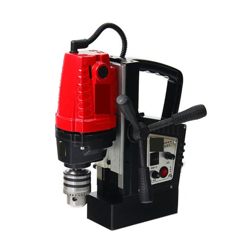 Professional Mag Drill With Stepless Speed Control For Steel Structures, compact, heavy-duty magnetic drill press for precise metal work.