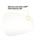 NIOSH P95 Respirator Filter Replacements, 5 Pairs, Worksite Ready, showing filter detail, must be used with 501 Filter Retainer