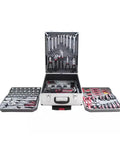 Sturdy 599 Piece Aluminum Alloy Box Tool Set For Your Ride And Home With Screwdrivers Wrenches That Make Minor Car Repairs A Cinch And Keep Your Garage Sorted In Style So You Feel Safe Fixing Stuff Yourself., open aluminum tool case with wrenches and pliers