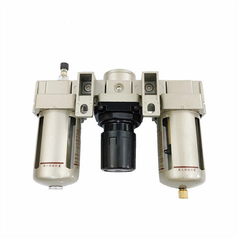 All In One Pneumatic FRL Air Filter Regulator Combo For Three Eighths Inch Lines With AF3000 AR3000 AL3000 Source Treatment Unit