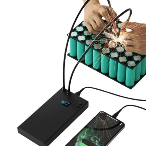 Portable Handheld Spot Welder Pen Style Mini Quick Release For Nickel Plate 18650 Battery Tabs DIY Pack Building With OLED Display Low Power