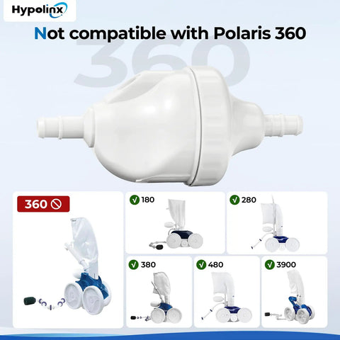 Polaris G52 Backup Valve Kit For 280 180 380 480 Pool Cleaners Durable Case, compatible models shown, not for 360.