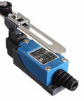 Blue ME-8108 momentary limit switch with roller lever for CNC mills and machines