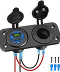 Hella Fast Pd Type C And Qc 3.0 Usb Outlet Panel With Cigarette Lighter Socket For 12V To 24V Atvs Trucks Rv Boats And Marine Rigs with power plugs