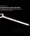 Long Pattern 6-Point Reversible Ratcheting Wrench Set 1/4 To 3/4 Inch SAE showcasing open-end with SatinKrome finish