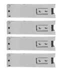Set of four 5 Inch Drawer Slides Full Extension Ball Bearing Drawer Runners Side Mount With Smooth Nylon Wheels