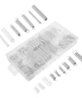 Super Dope 200 Piece Heavy Duty Compression Spring Assortment Kit For Home DIY Fixes Car Repairs And Machinery Gear That Works Amazing silver springs in storage case