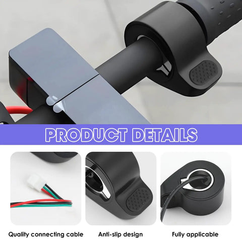 Universal Fit Electric Scooter Thumb Throttle Replacement With Waterproof Connector Slick Plug And Play Design Compatible With GOTRAX GXL V2 Hiboy S2 S2 Pro Megawheels S10 Models