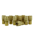 Durable One Quarter Inch FNPT M Style Coupler Kwik-Change for High Air Flow No Bull Interchangeable with All Brands 40 CFM Brass Made in USA