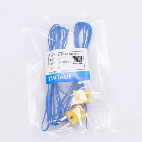 Go To Pro Grade K Type Mini Thermocouple Temperature Probe 2 Meter Cable Pack Of 2 For General Temperature Measurement