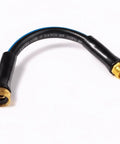 Compact Lightweight Garden Hose 1 Foot By 5 Eighth Inch With Three Quarter Inch GHT Male To Female Fittings Flexible Rubber Kink Free