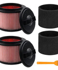 Two Pack Vacuum Filter Replacement Compatible With VF408, VF410P, Beast VFB511B 0201 And Cleva Industrial VF408B, filters, brush