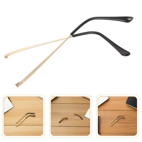 4 Pack Double Tooth Metal Glasses Arms Replacement Flexible Eyewear Temple Legs For Sunglasses Repair Quick D I Y Fix For Eyeglass Frames