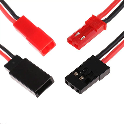 Two Pairs 10cm JST To JR Servo Cable Adapters Male To Female And Female To Male For RC Planes Helicopters Cars Must Cop