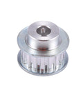 Heavy Duty Aluminum Synchronous Pulley Pair For Motor Belt Drives Mini Lathe Tooling precision machined aluminum gear with 8mm bore.