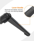 Two Pack M8 Adjustable Knob Handles With Female Thread Push Button Ratchet Quick Release Locking Rotating Bolt Black Finish