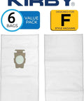 Allergen Reduction HEPA Vacuum Bags 6 Pack For F Style And Twist Style Kirby Vacuums OEM Replacement Filtration Genuine Bags