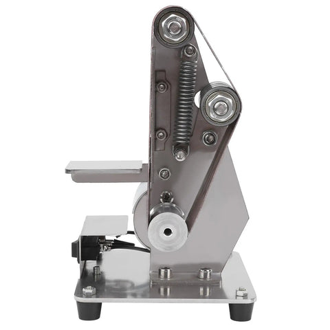 Aunmas 775 Electric Belt Sander With Powerful 9000Rpm Motor For Super Fast Grinding Metal Wood Sanding Polishing Compact Mini Bench Grinder Machine US Plug side view