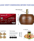 Dimensions and hardware of Two Inch Walnut Bun Furniture Feet For Sofa Couch And Ottoman Solid Wood Round Leg Set Of Four Predrilled M8 Bolts.