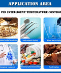 Applications of 0.9 Cu Ft Vacuum Drying Oven With Digital Temperature Control for lab use displayed in six categories.