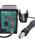 Hot Air Soldering Station For BGA And SMD Rework With Digital Display, 220V Pro Grade Hot Air Tool, soldering iron, and stand