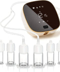 Electric Facial Cupping Set With Four Adjustable Modes And Twelve Speed Levels For Expert Lymphatic Drainage And Firm Skin Repair includes device and glass suction cups.