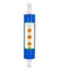 Heavy Duty Dark Blue Stretch Wrap With Built In Core Handles 20 By 1000 Feet Eighty Gauge Super Cling Plastic Film Roll pack.