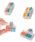 Lever Wire Connectors Kit, Tool-Free Quick Push-In Splice Connectors For Lighting Fixtures, 30-Pack with various inline options