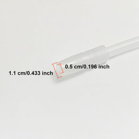 Close-up view of Y Type Silicone Vacuum Hose with dimensions for Butt Vacuum Therapy Machine Universal Fit For All Cup Sizes 83.27 Inch Long Replacement Tube For Cupping Therapy Accessories Fits 150ml To 3000ml Cups