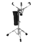 Heavy Duty Double Braced Tripod Snare Drum Stand With Easy Height Tweaks And Secure Stick Holder Solid Alloy Frame Non Slip Rubber Feet