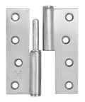 Six Pack Lift Off Door Hinges 4 Inch Heavy Duty Stainless Steel Detachable Hinges Left Handed Rust Resistant For Indoor And Outdoor Use With 50 Lbs Loading Capacity. Stainless steel lift-off door hinge