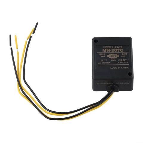 Rugged Electromagnetic Brake Rectifier With Minimal Vibration For Ultra Smooth Operation Built Tough With ABS Shell Epoxy Potting And CNC Aluminum Heat Dissipation Plate Model MH20TC with wiring
