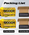 Speedy Pizza 1350mAh 6S LiPo Battery 22.2V 150C With XT60 Plug in packing list with two carton boxes