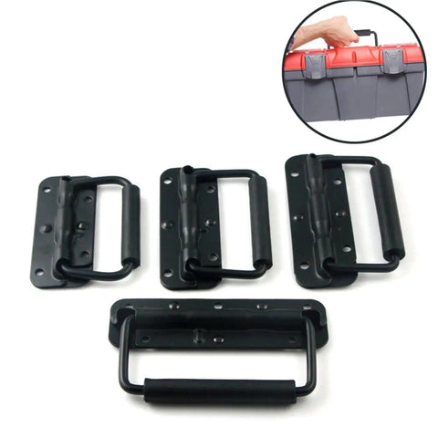 Spring Loaded Flush Pull Handle Kit for Tool Boxes and Cabinets, Heavy Duty Metal Hardware, Corrosion Resistant set