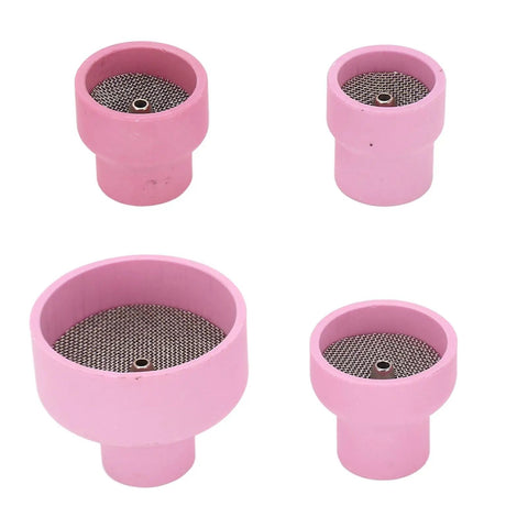 Ceramic Cup Kit For Welding Gear With High Temp Durable Pro Grade Ceramic Easy To Install Long Lasting Life Pink Color