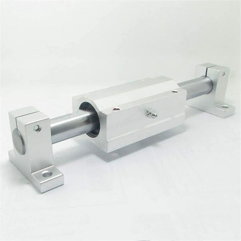 Two Pack Linear Motion Bearing Slides SCS8LUU-SCS20LUU For CNC Machines, 3D Printers, Pro Grade Precision Tools And Machinery, Aluminum Alloy Low Friction Rails With High Load Capacity, Long Life, Smooth Travel, aluminum bearing slide