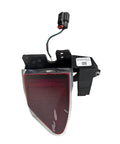 Straight Shot Tesla Model S And X Charging Port Cover Swap For 2016 To 2020 Models Black Replacement Assembly With Oe Number 1038548-00-I side view of charging port cover with wiring.