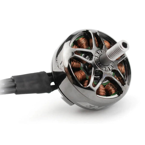 Set Of Four Boss Level Brushless Motors For Rc Fpv Racing Quads 2807 Frame 1500 Kv close-up view with copper windings.