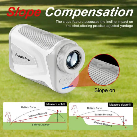 Go To Golf Rangefinder With Slope, Flag Lock Vibration, Enhanced View with Slope Compensation Illustration