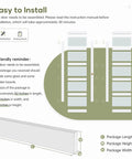 Graphic illustration showing Bypass Sliding Closet Door Set, 72 By 80 Inches, Double 37 Inch Panels, and installation instructions.
