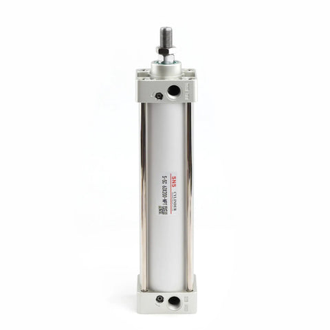 Standard Pneumatic Air Cylinder 63 mm Bore 200 mm Stroke Double Acting With NPT Three Eighth Port Aluminum Body For Automation and Tooling