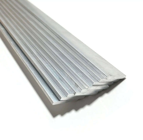 Two Pack 1/8 Inch Thick Aluminum Flat Bar 1 Inch Wide 16 Inch Long And 3mm X 25mm X 406mm Aluminum Flat Plate, 6061 T6511 Mill Stock