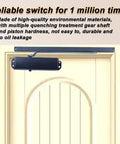 Heavy Duty Hydraulic Automatic Door Closer With Premium Slide Rail System For 88 To 187 Lbs Doors mounted on wooden door