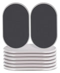 30 Pack Heavy Duty Furniture Glide Pads For Carpet hassle free floor protectors stacked with smooth sliding surface.