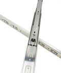 45mm Full Extension Drawer Runners with Ball Bearing Rails for Kitchen Cabinets Desks and Cupboards Zinc Telescopic Slides