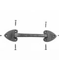 Black Wrought Iron Cabinet Door Pulls Set of 2 7.5 Inch Drawer Pulls for Cabinets and Doors Built to Last Heavy Duty Indoor Outdoor Matte Black Finish