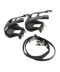 1 Pair Bike Pedals With Toe Clip And Strap For Indoor Outdoor Cycling, Rugged Toe Clips Cage For Road And Mountain Bikes