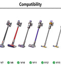 Pet Vacuum Attachment Set For Dyson With Extended Hose And Trigger Lock 3 Grooming Tools Fits V15 V12 V11 V10 V8 V7 Models