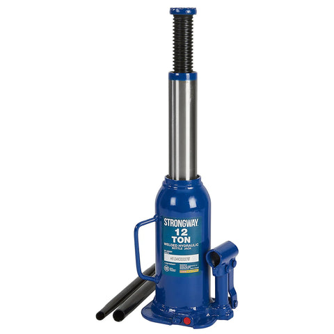Badass 12 Ton Hydraulic Bottle Jack With High Grade Steel Welded Base For No Sweat Shop Grind Daily Auto Repair And Farm Hauling 15.94 To 18 Inch Lift Height Built Legit